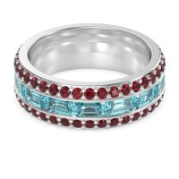 8mm Men's Emerald Cut Band