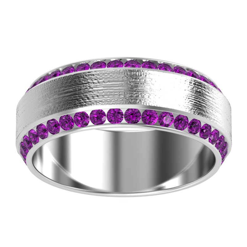 8mm Men's Eternity Channel Band
