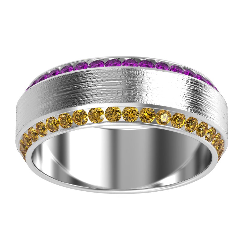 8mm Men's Eternity Channel Band