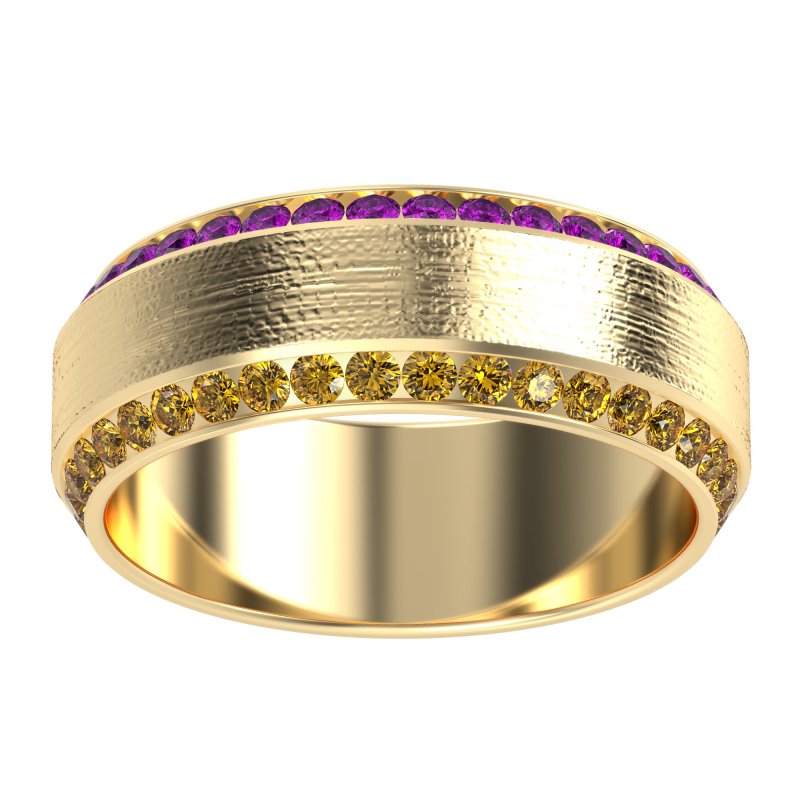 8mm Men's Eternity Channel Band