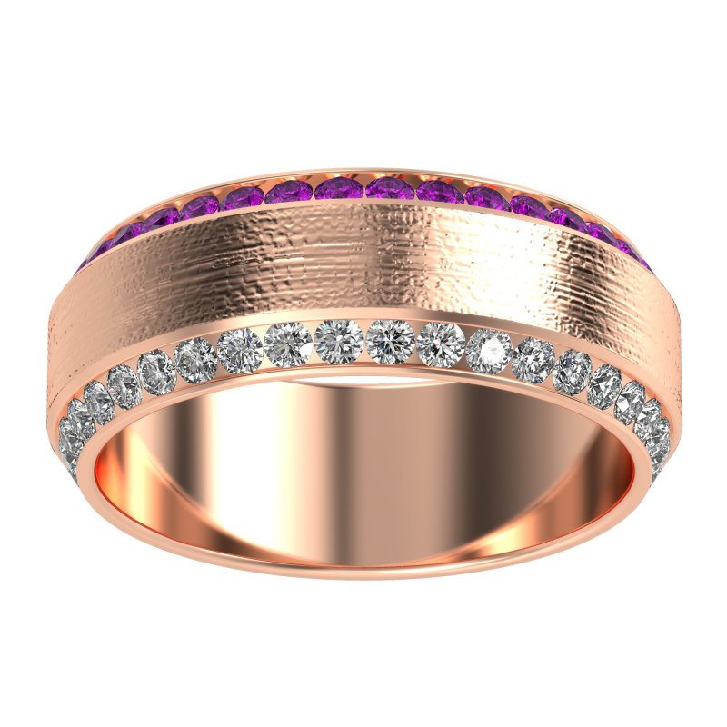 8mm Men's Eternity Channel Band