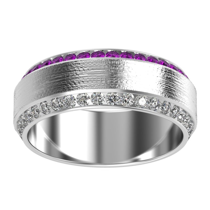 8mm Men's Eternity Channel Band