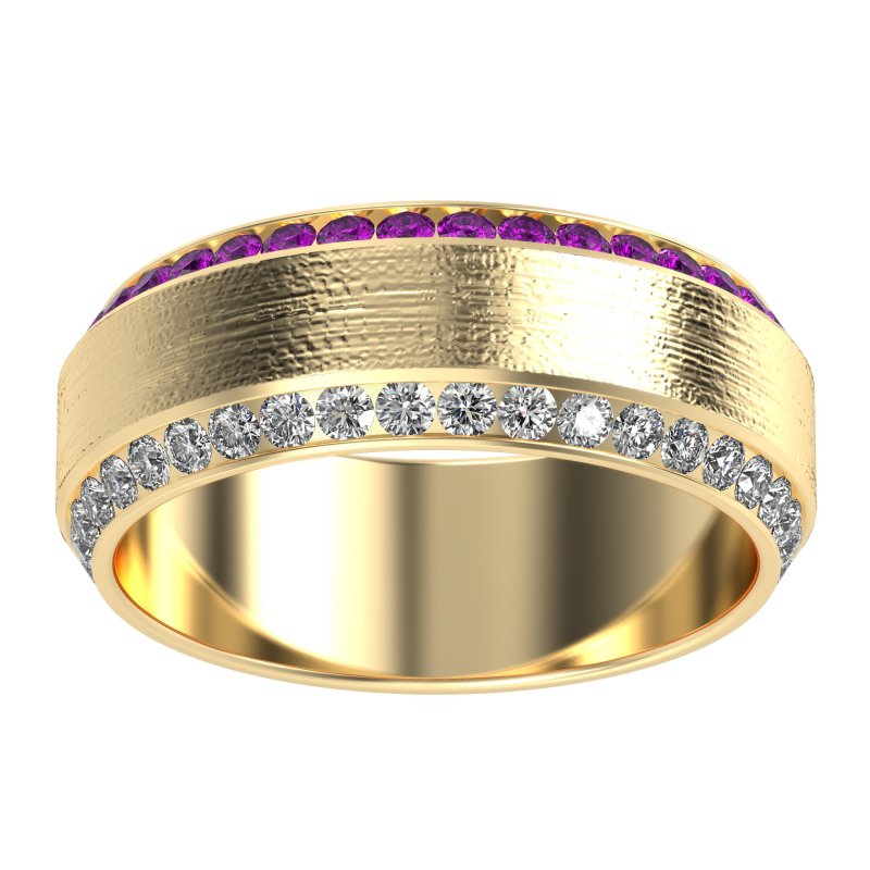 8mm Men's Eternity Channel Band