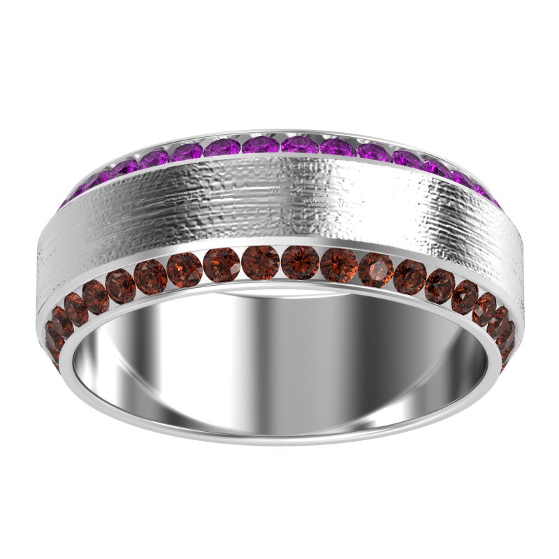 8mm Men's Eternity Channel Band