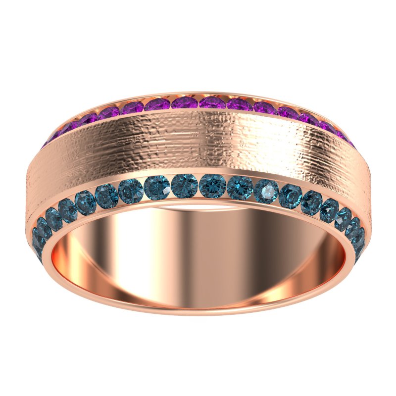8mm Men's Eternity Channel Band