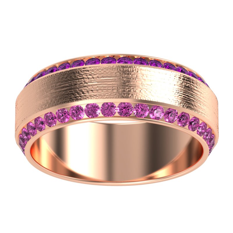 8mm Men's Eternity Channel Band