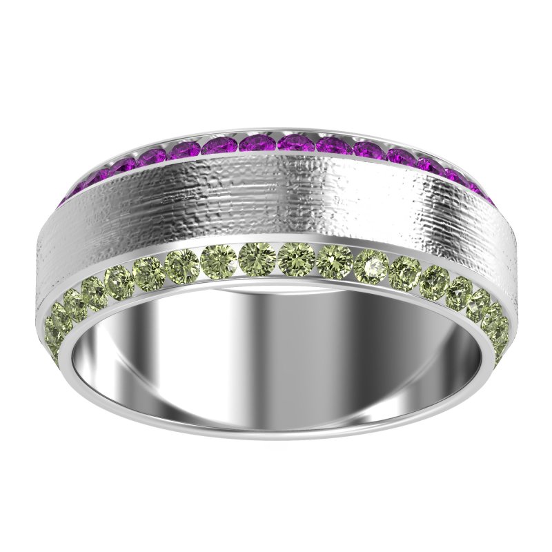 8mm Men's Eternity Channel Band