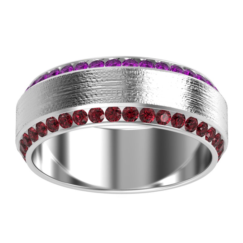 8mm Men's Eternity Channel Band