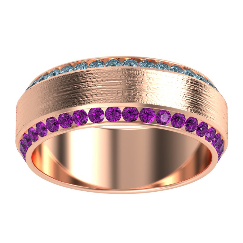 8mm Men's Eternity Channel Band