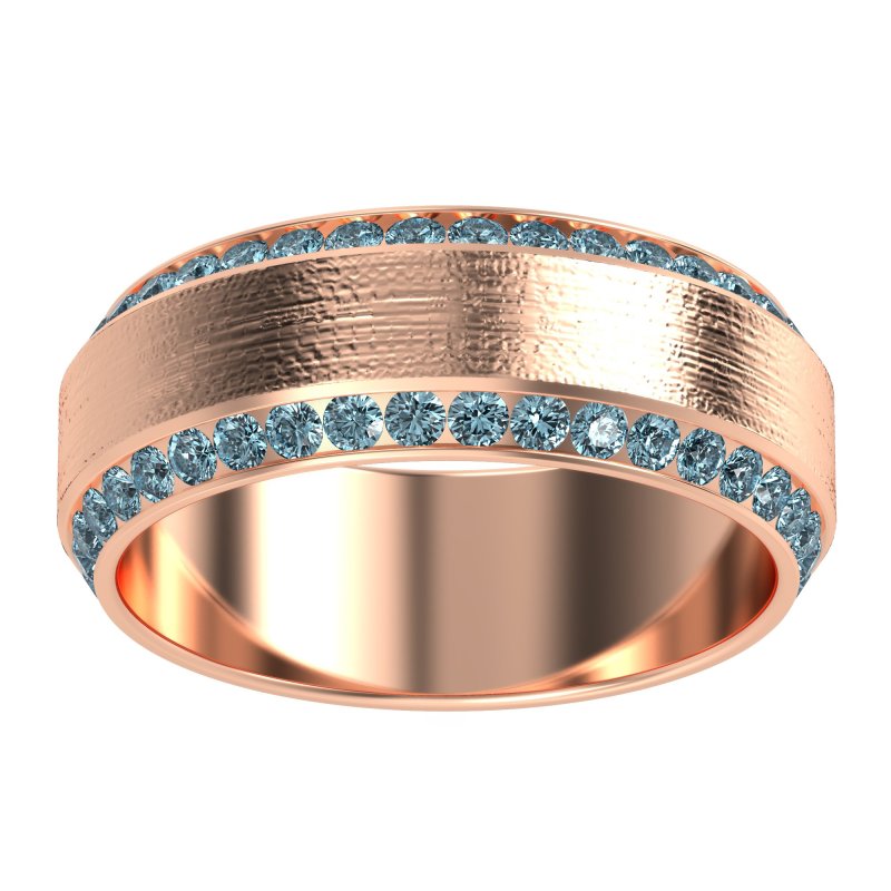 8mm Men's Eternity Channel Band