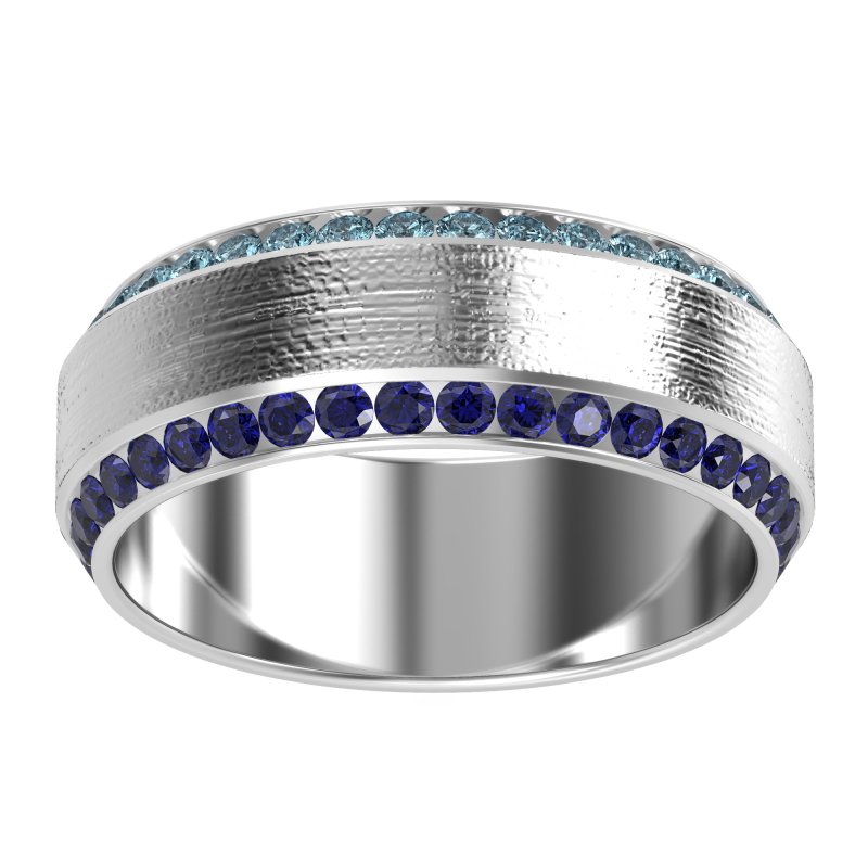 8mm Men's Eternity Channel Band