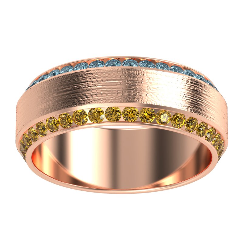 8mm Men's Eternity Channel Band