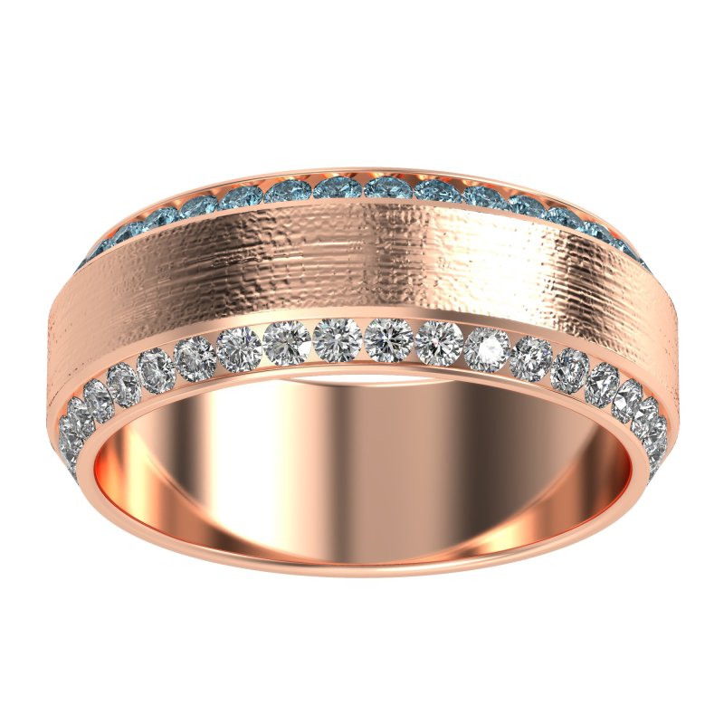 8mm Men's Eternity Channel Band