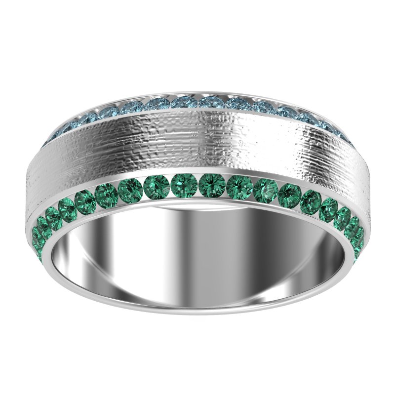 8mm Men's Eternity Channel Band
