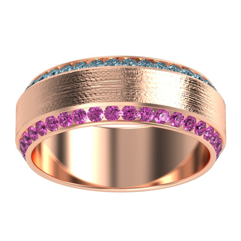 8mm Men's Eternity Channel Band