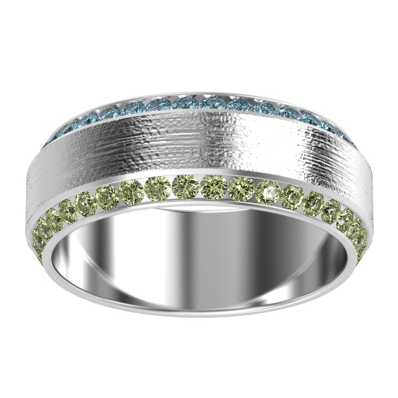8mm Men's Eternity Channel Band