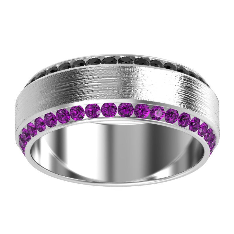 8mm Men's Eternity Channel Band