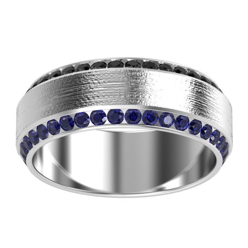 8mm Men's Eternity Channel Band