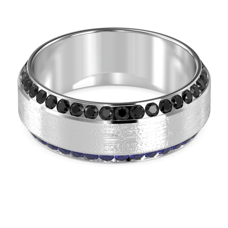 8mm Men's Eternity Channel Band