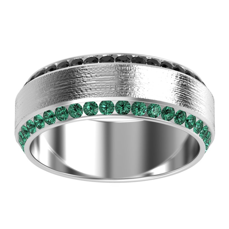 8mm Men's Eternity Channel Band