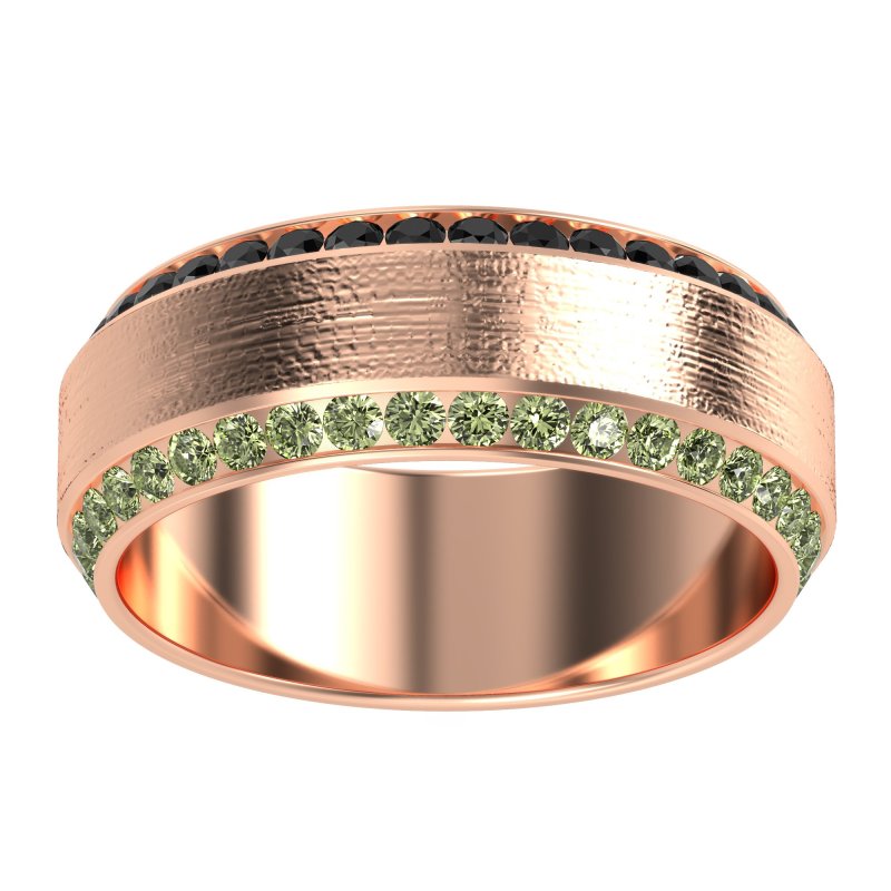 8mm Men's Eternity Channel Band