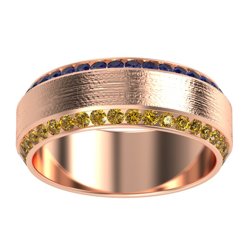 8mm Men's Eternity Channel Band