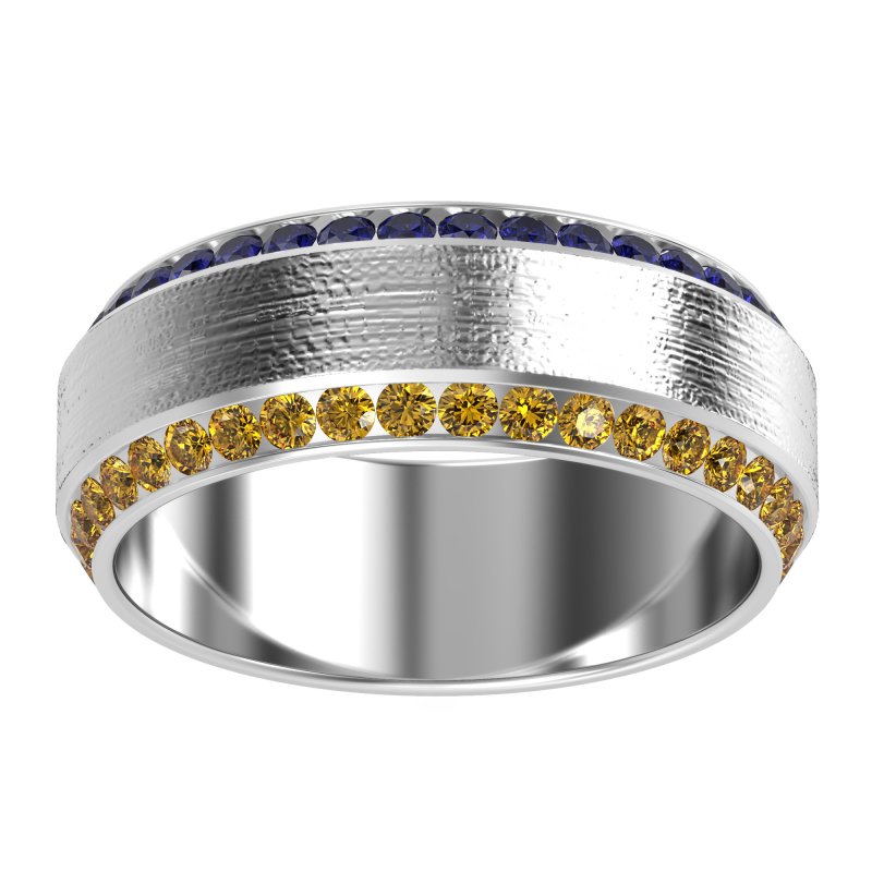 8mm Men's Eternity Channel Band