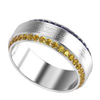 8mm Men's Eternity Channel Band