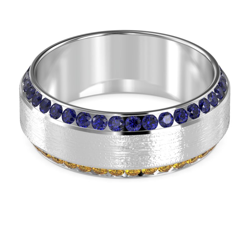 8mm Men's Eternity Channel Band