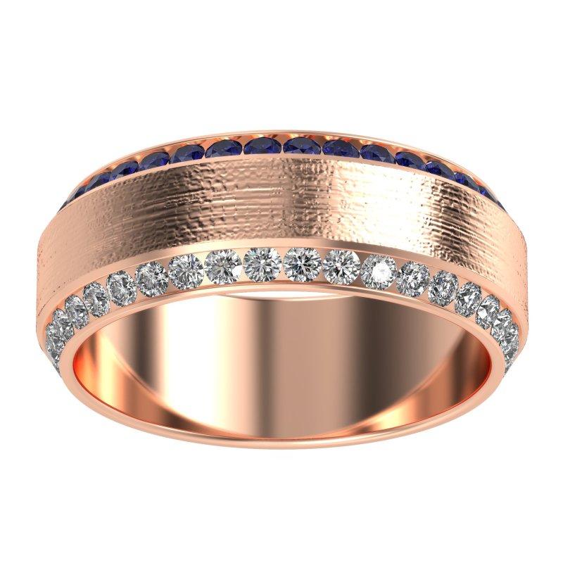 8mm Men's Eternity Channel Band