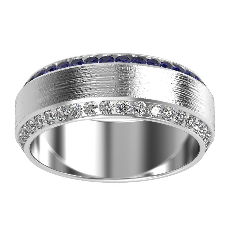 8mm Men's Eternity Channel Band