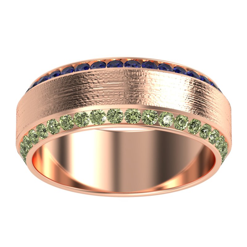 8mm Men's Eternity Channel Band