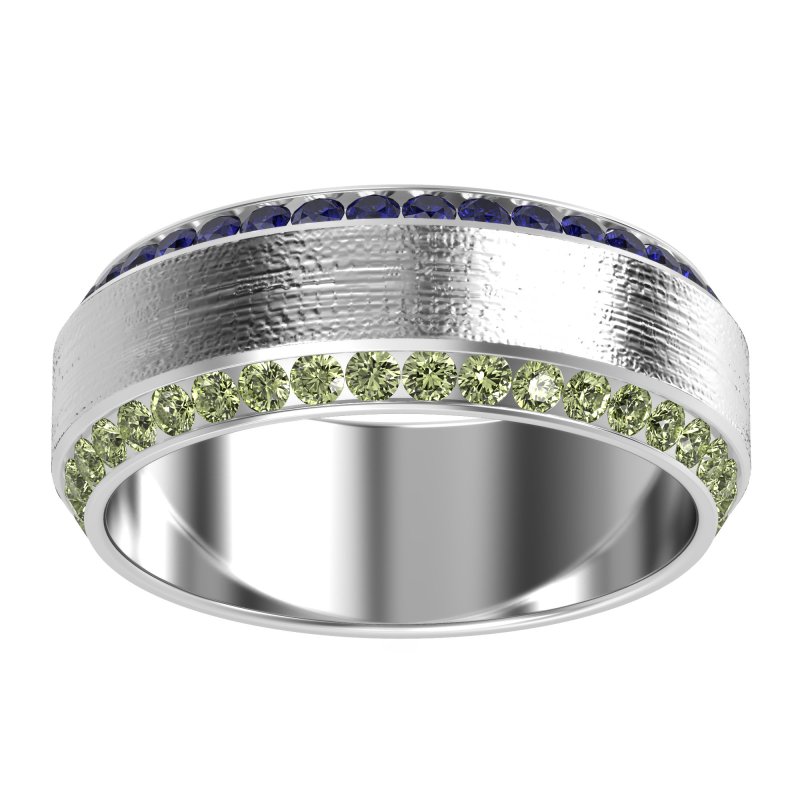 8mm Men's Eternity Channel Band