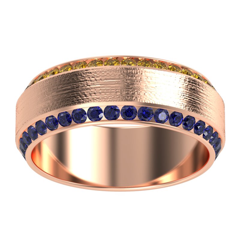 8mm Men's Eternity Channel Band