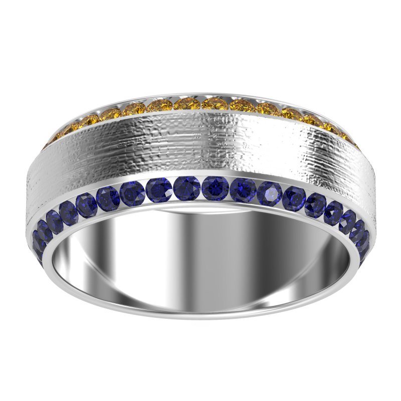 8mm Men's Eternity Channel Band