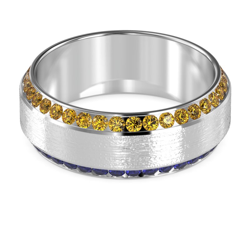 8mm Men's Eternity Channel Band