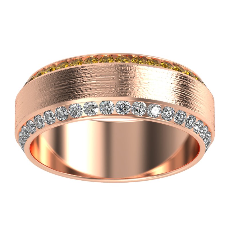 8mm Men's Eternity Channel Band