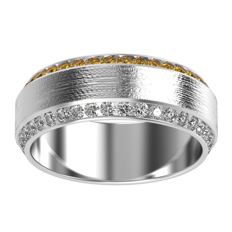 8mm Men's Eternity Channel Band