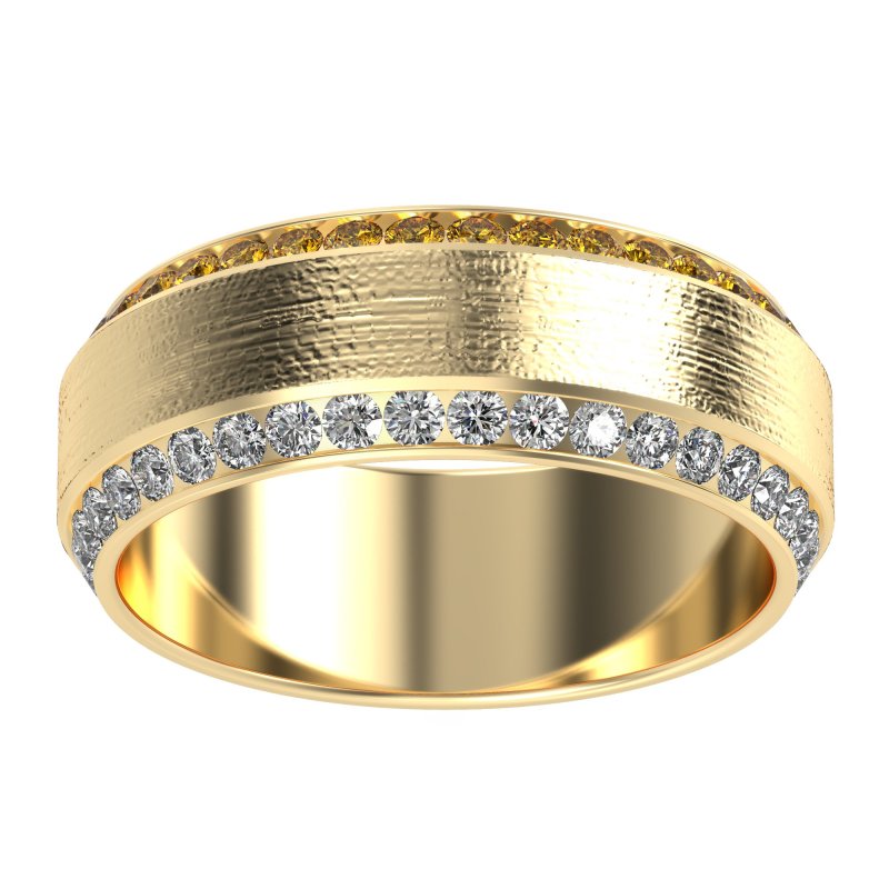 8mm Men's Eternity Channel Band