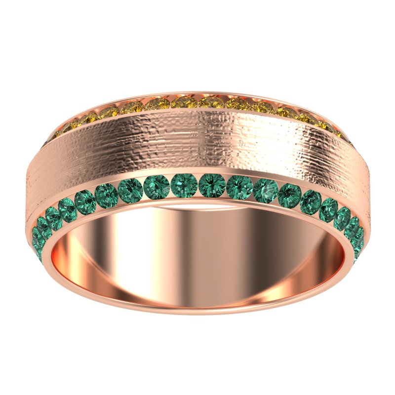 8mm Men's Eternity Channel Band