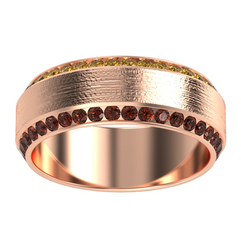 8mm Men's Eternity Channel Band