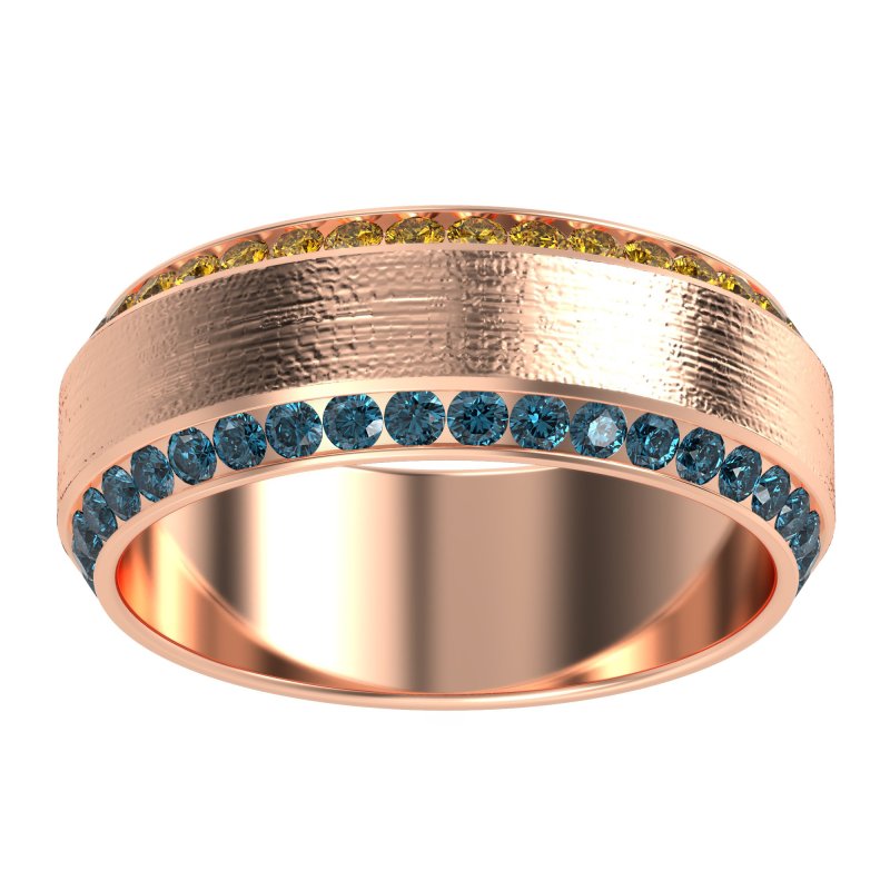8mm Men's Eternity Channel Band