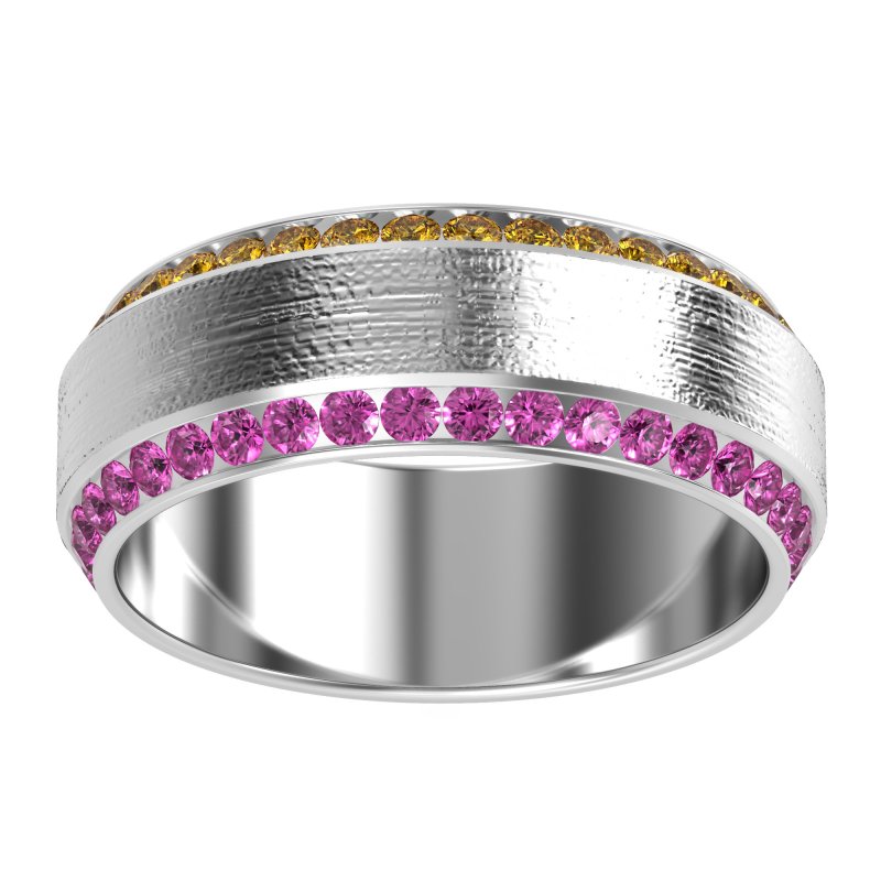 8mm Men's Eternity Channel Band