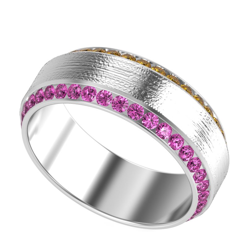 8mm Men's Eternity Channel Band