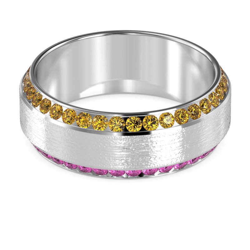 8mm Men's Eternity Channel Band