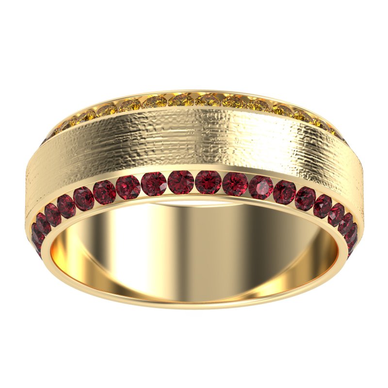 8mm Men's Eternity Channel Band