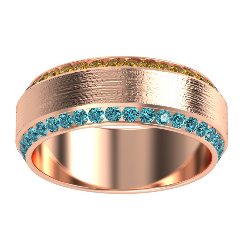 8mm Men's Eternity Channel Band