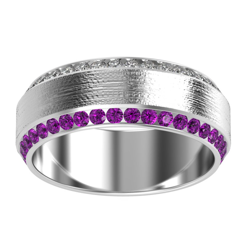 8mm Men's Eternity Channel Band