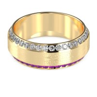8mm Men's Eternity Channel Band