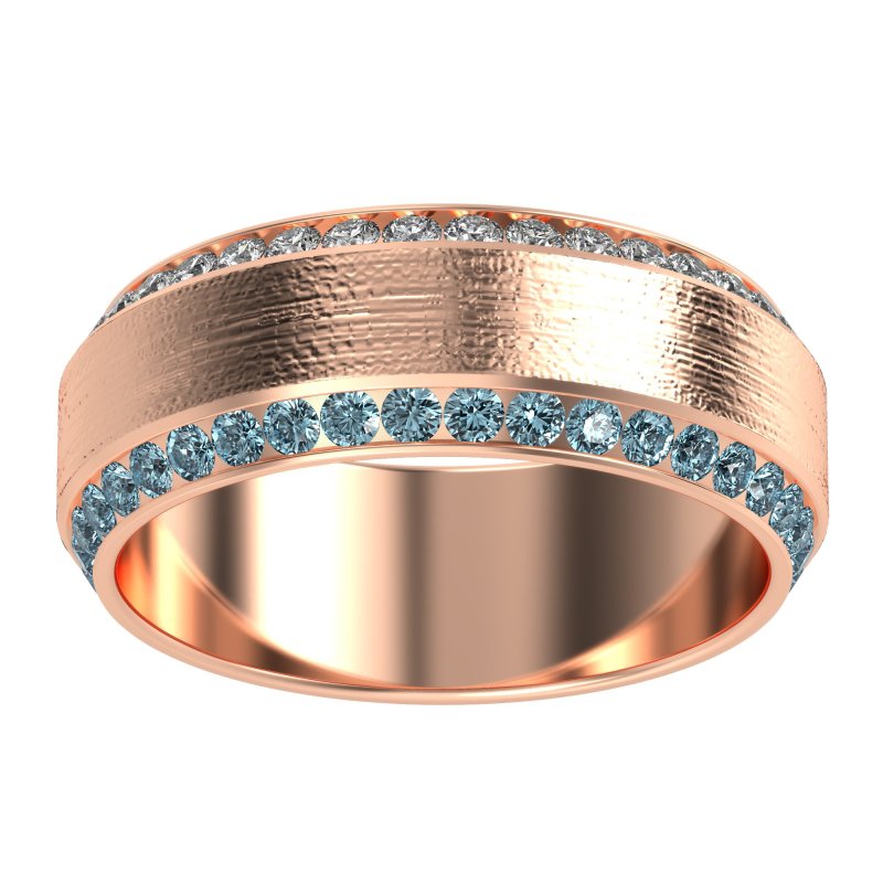 8mm Men's Eternity Channel Band